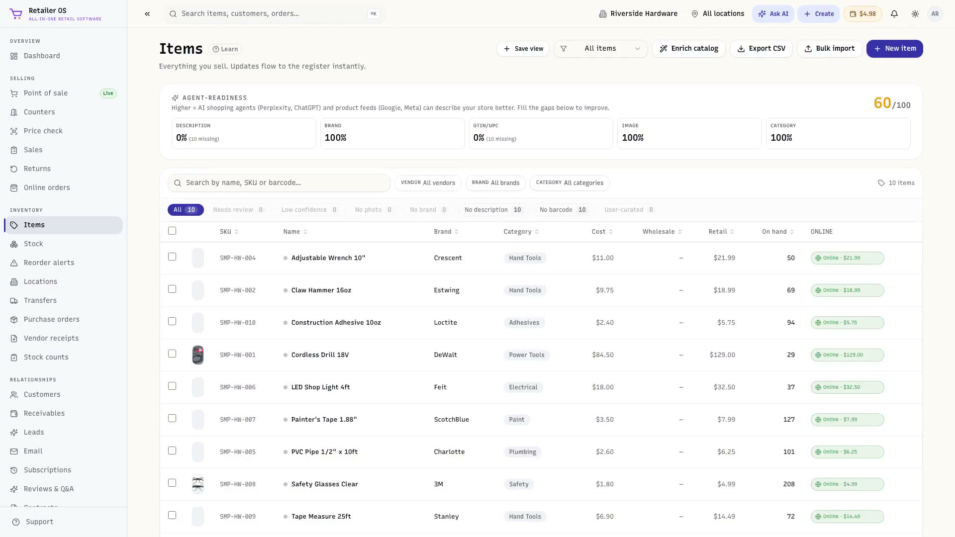Quick start walkthrough